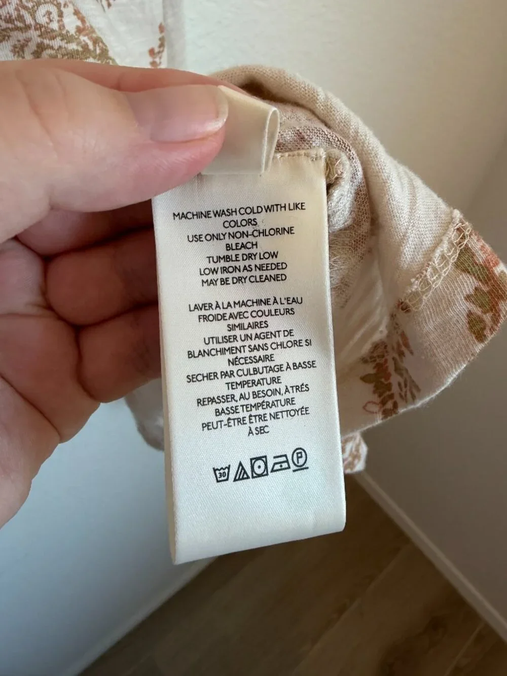 We The Free Women's Almond Milk True Perfection Tee Size Large